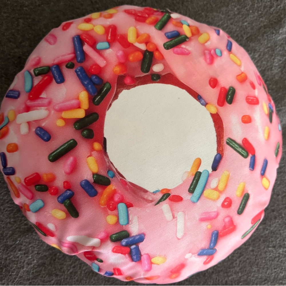 Pink Donut Plush Pillow Cushion